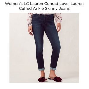 LC Lauren Conrad Boyfriend Skinny Jeans